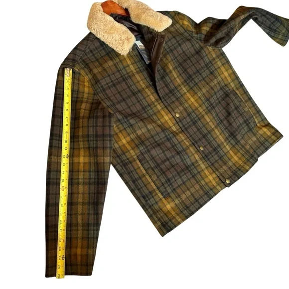 NWT PENDLETON MENS PLAID SILVERTON  XL Plaid Jacket with Faux Fur Collar - Picture 6 of 9